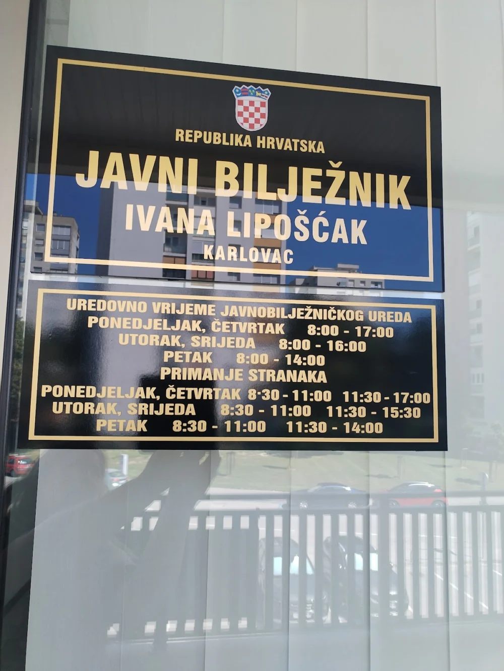 Javni bilježnik Ivana Lipošćak