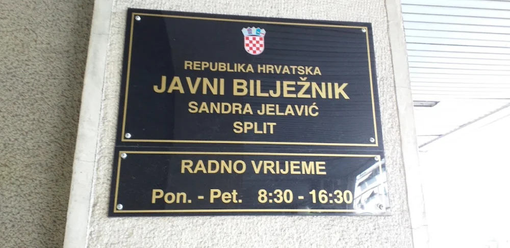 Javni bilježnik Sandra Jelavić