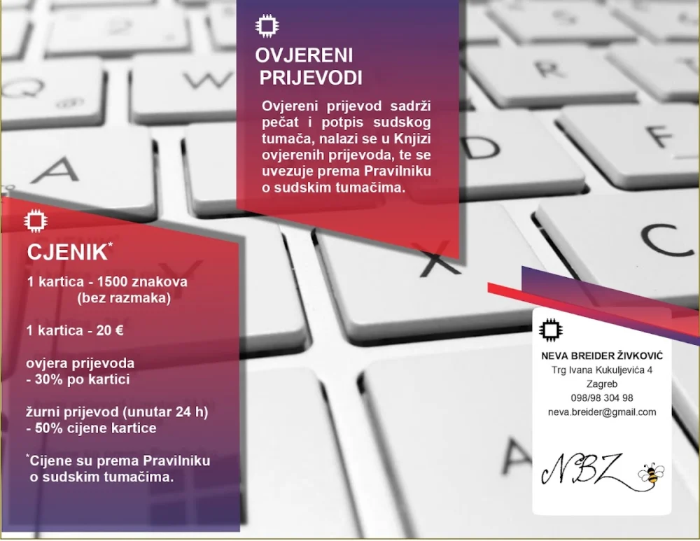 NBZ - Sudski tumač za engleski, francuski i srpski jezik - 2
